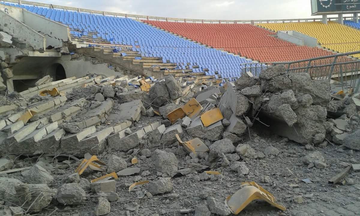 Al-Thawra sports stadium in Sanaa was hit lastnight by Saudi jets with 5+ sorties. Yemen  