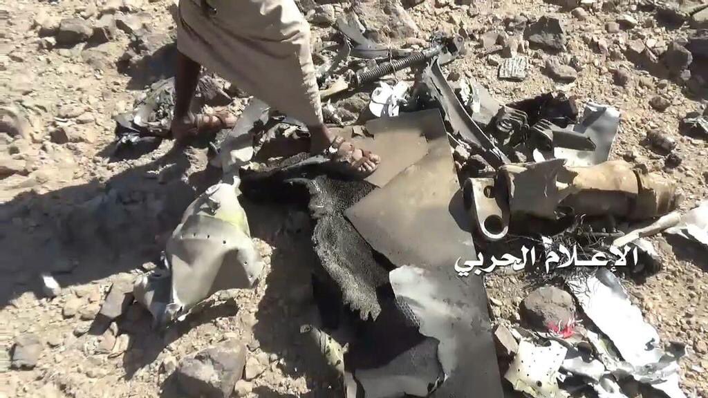 Pics showing location of downed/crashed Saudi Tornado jet in Saada province in Yemen   