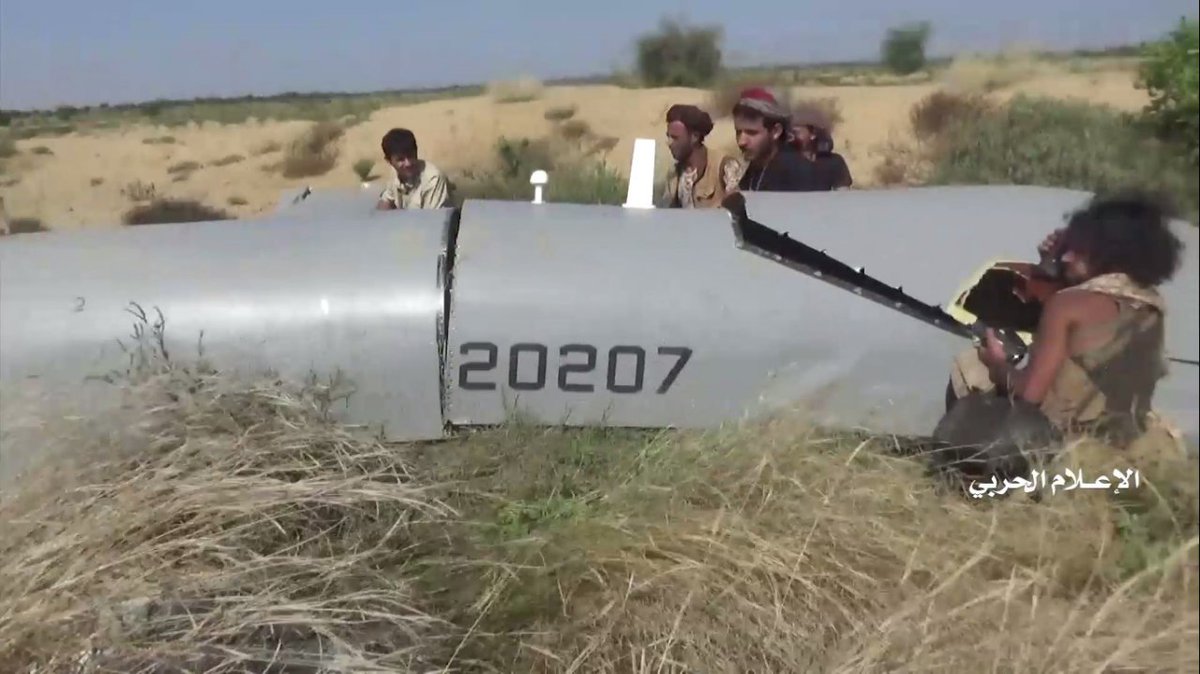 Confirmed Houthis shoot down a Saudi Wing Loong UAV in Yemen Hiran district