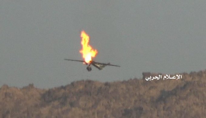 The Ansarallah Movement (Houthis) claim to have shot down a drone of Saudi-led Coalition around Najran region near Yemen border