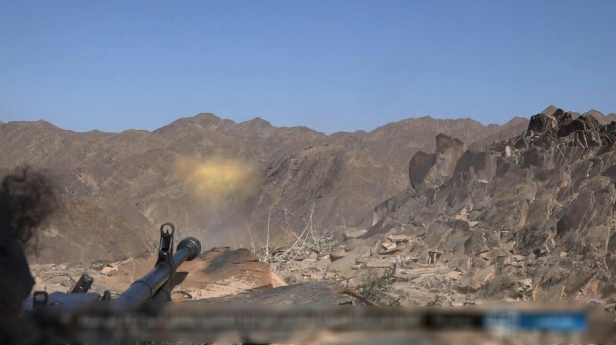 IS has released a new photo series showing the targeting of Houthi position in Qaifa, Yemen