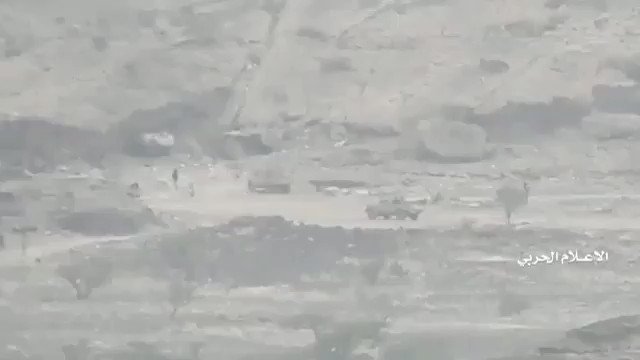 Video showing artillery strikes by Houthis in Saada-Najran border region