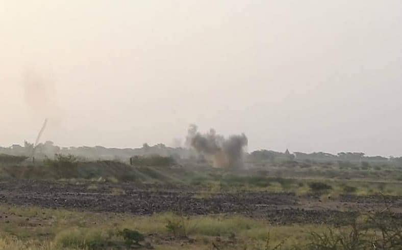 National Army: Houthis were killed and wounded by artillery shelling targeting militia groups south of Haradh District, Hajjah Governorate