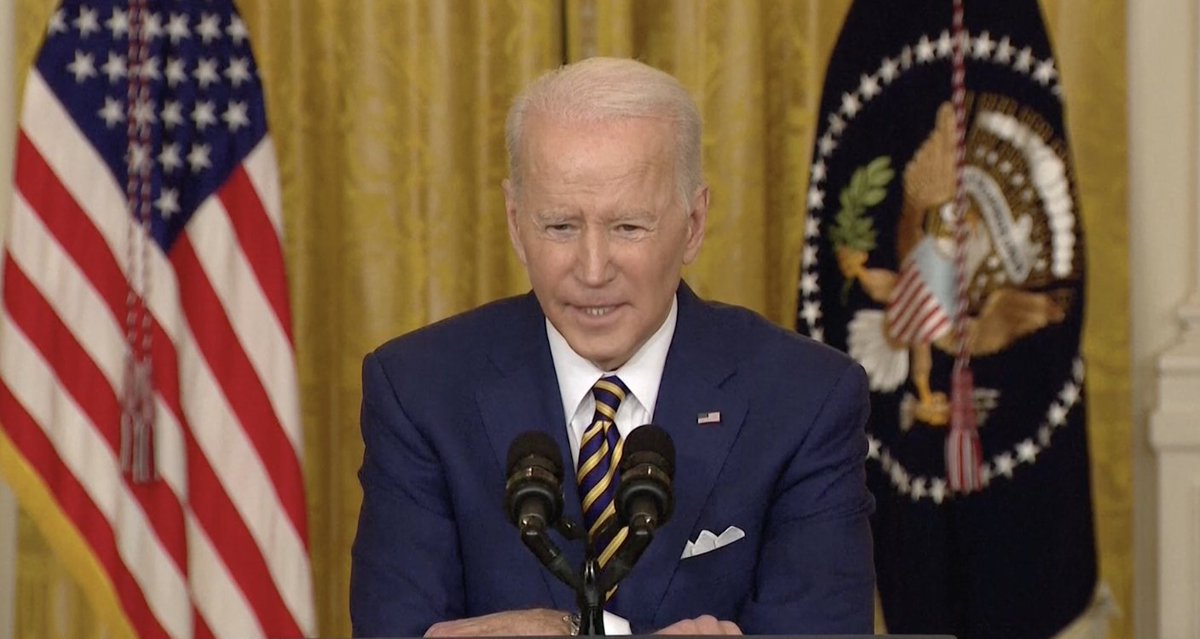 Putting Houthis back on terrorism list is under consideration, says @POTUS who has now been at the lectern for nearly 90 minutes