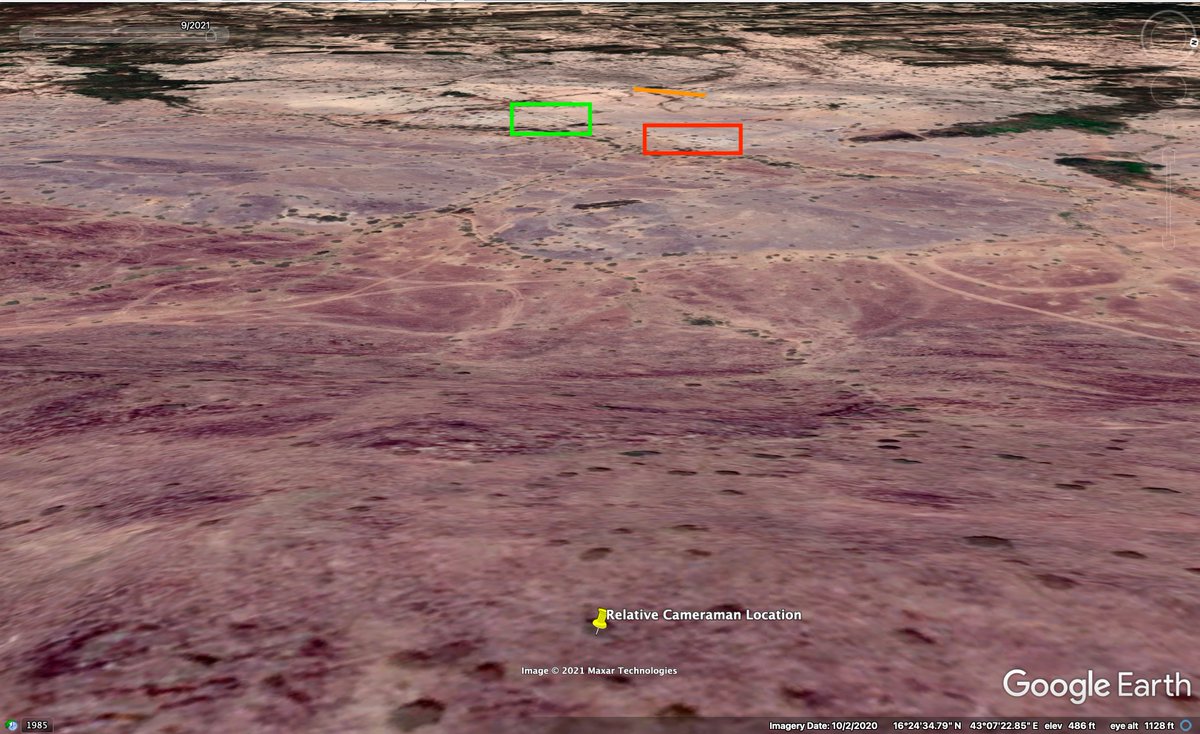 A FEB 10 Yemeni 5th Military Region (Pro-Hadi) video shows a cameraman filming a captured Houthi camp near Al-Mihsam, Harad, Hajja, Yemen. Geolocation of the cameraman's relative location