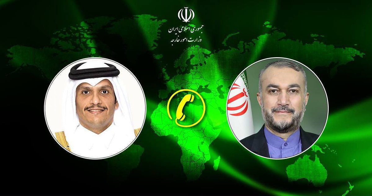 Qatar and Iran FMs had a phone call, discussing Kerman terror attacks, Israeli assassination of Hamas officials in Beirut, situation in Gaza, developments in the Red Sea