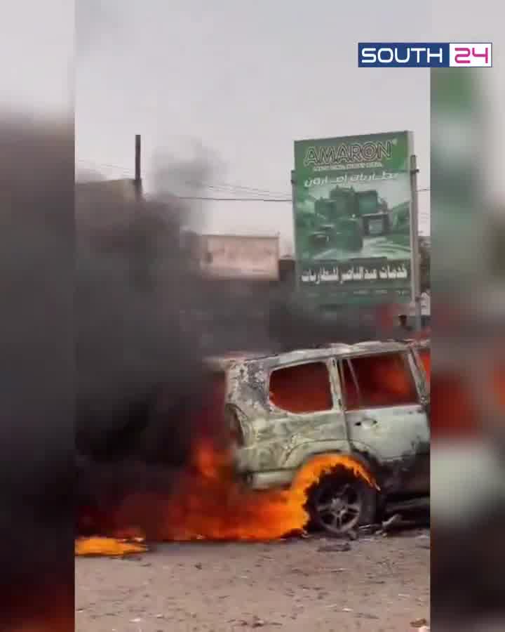 Security source: An explosion targeted a civilian vehicle in the Fayoush area in Lahj