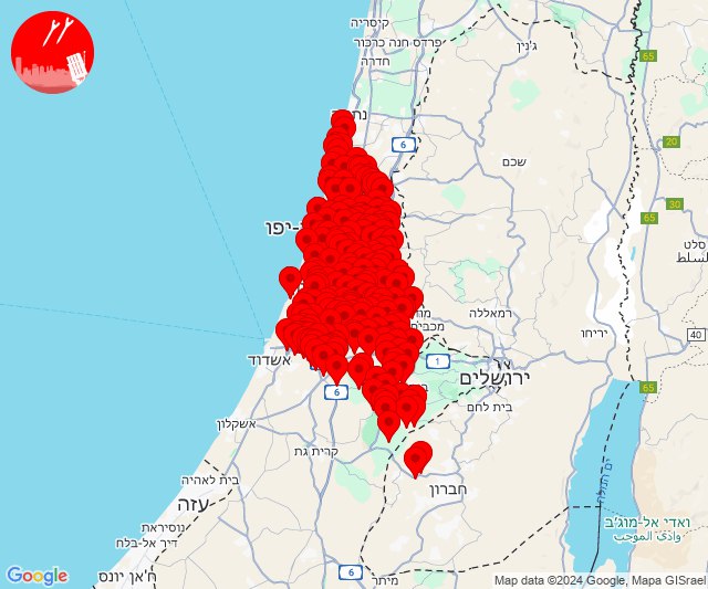 Sirens in central Israel, including Tel Aviv