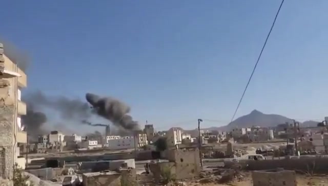 Video of raids targeting Haiz power station in the capital Sanaa Sanaa_now Yemen yemen: Continuous raids targeting sites and camps of the Houthi militias in Sanaa and Hodeidah