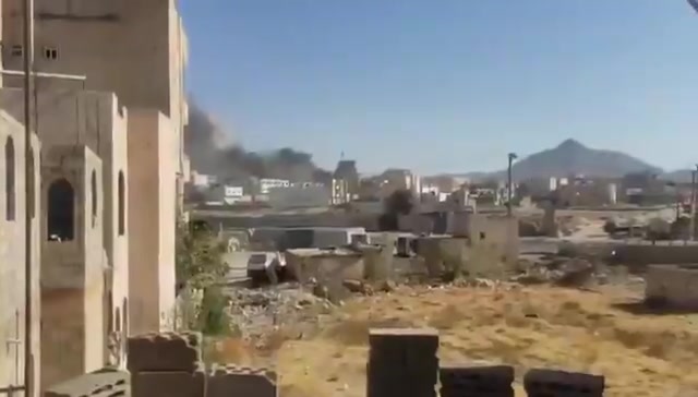 Video of raids targeting Haiz power station in the capital Sanaa Sanaa_now Yemen yemen: Continuous raids targeting sites and camps of the Houthi militias in Sanaa and Hodeidah