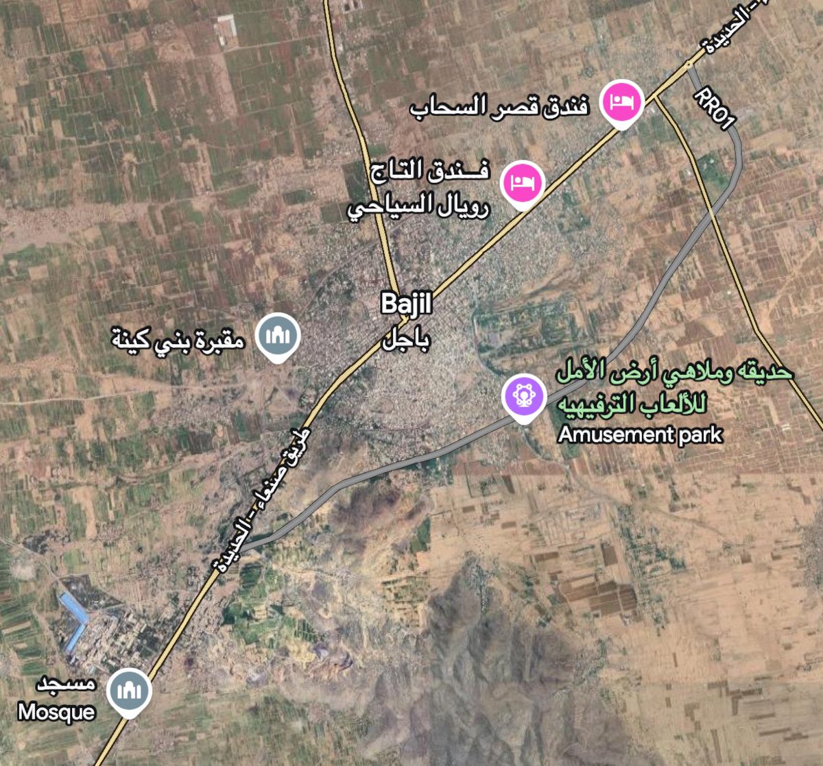 La décima ola de redadas tuvo como objetivo la fábrica de hierro Al-Habashi y las granjas Al-Arj en la ciudad costera de Hodeidah, Yemen.