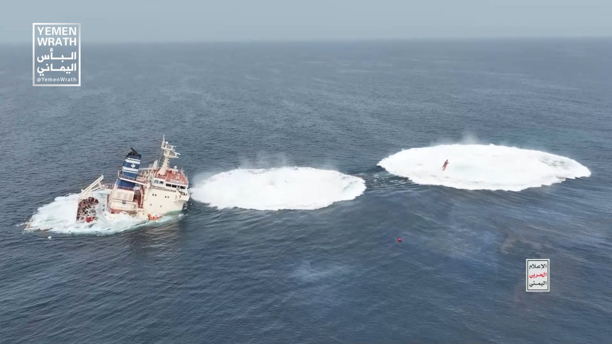 The Houthis have shown the sinking of the Liberia-flagged, Greek-operated MAGIC SEAS bulk carrier in the Red Sea. The vessel was boarded by Houthi fighters and later blown up with explosives