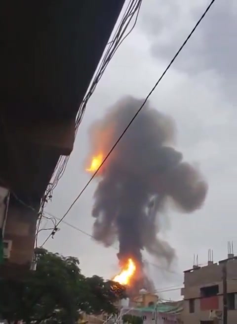 Additional footage circulating online purports to show one of the Israeli strikes in Sanaa