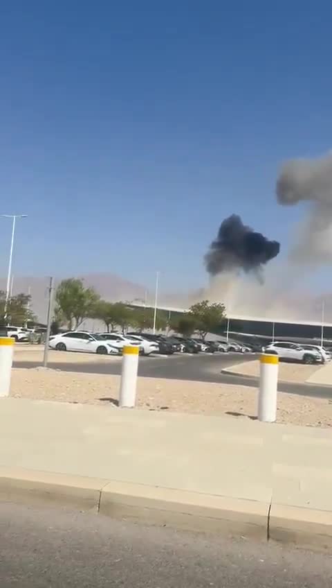 Reports of a Houthi UAV strike at Ramon Airport near Eilat, Israel