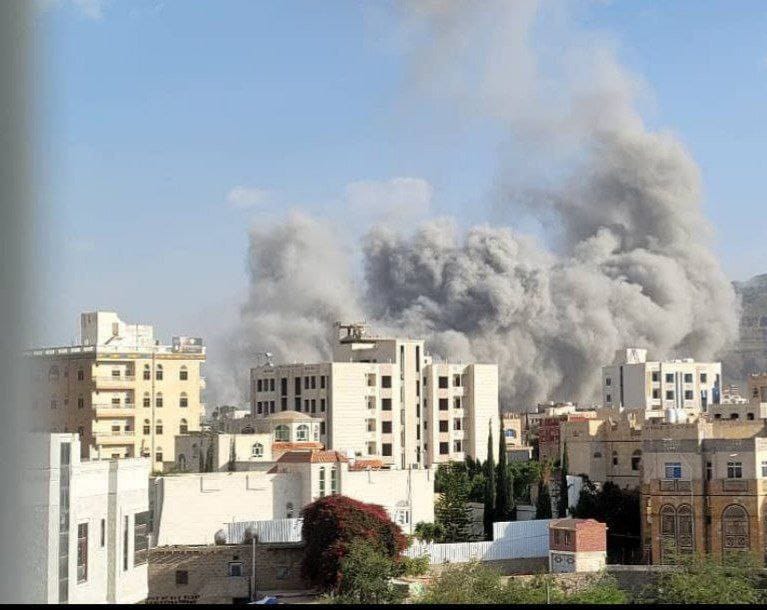 ١١ غارة إسـ ـرائـ ـيلية استهدفت العاصمة اليمنية صنعاء