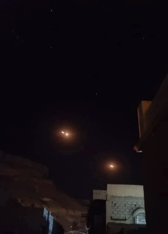 Saudi aircraft dropped flares over Seiyun Airport in Hadramout governorate moments ago