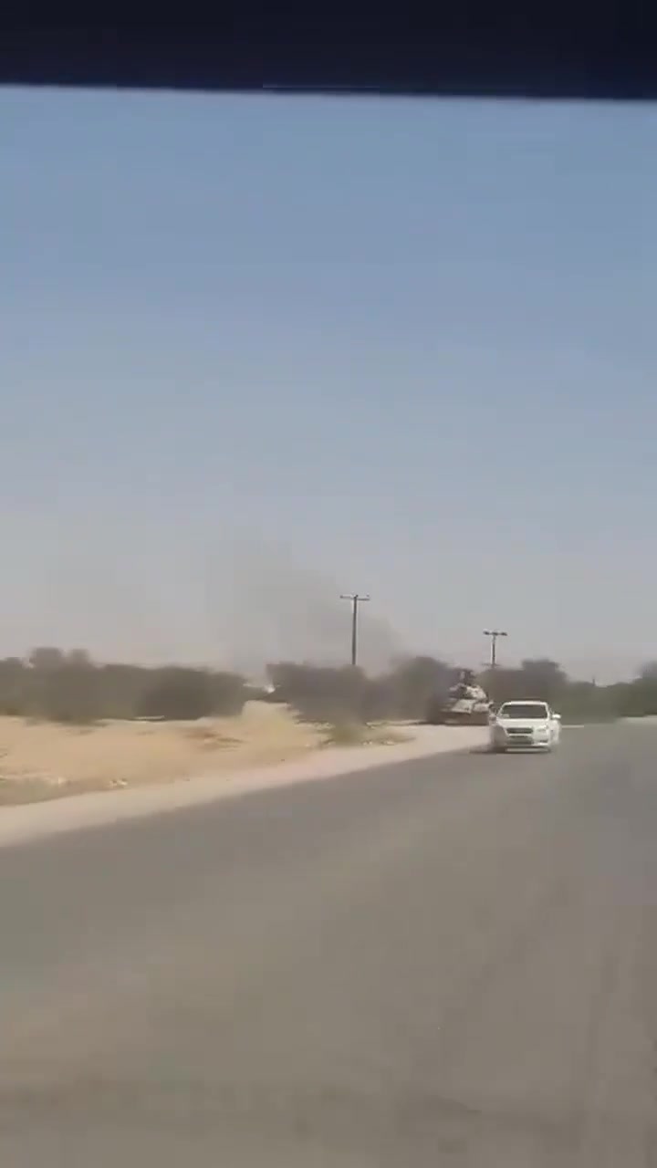 A tank belonging to the Southern Transitional Council (STC) forces is burning after a Saudi airstrike in al-Khash'ah. Reports indicate airstrikes targeting STC positions, including the 37th Armored Brigade camp in al-Khash'ah, and a mass exodus of STC fighters.