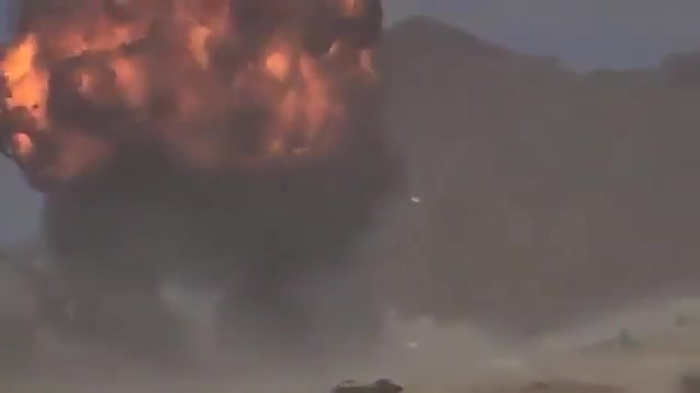 A precise Saudi airstrike targeted military vehicles in the city of Al-Mukalla