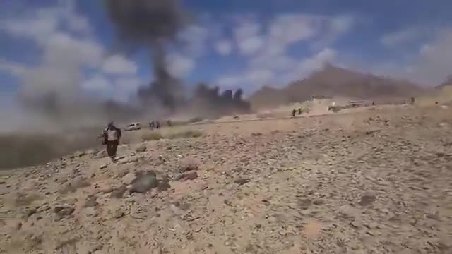 A precise Saudi airstrike targeted military vehicles in the city of Al-Mukalla
