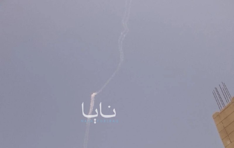 Scenes from the skies over Yemen at the moment the missiles were launched.