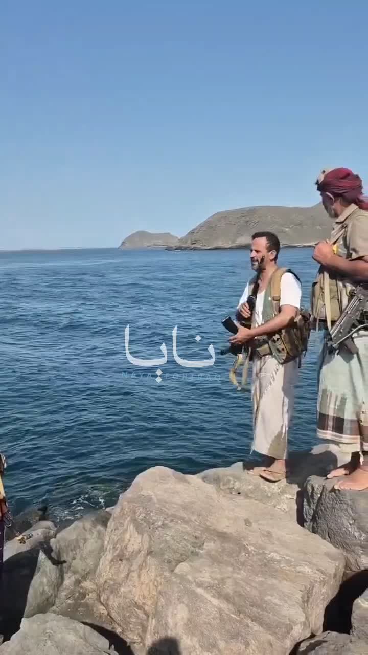 Houthi forces in Bab al-Mandeb