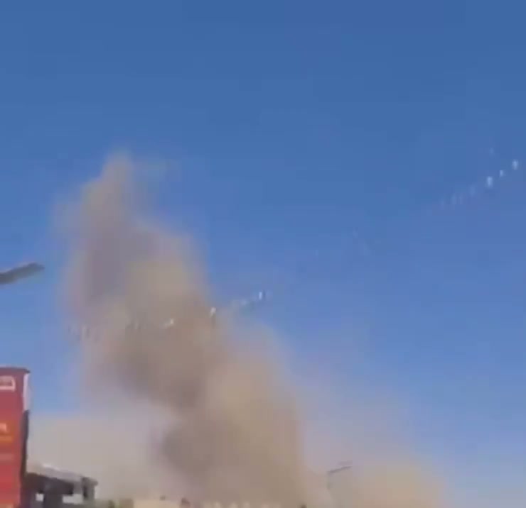 Airstrikes hit Houthi-controlled military base in Yarim area, Ibb Governorate, central Yemen