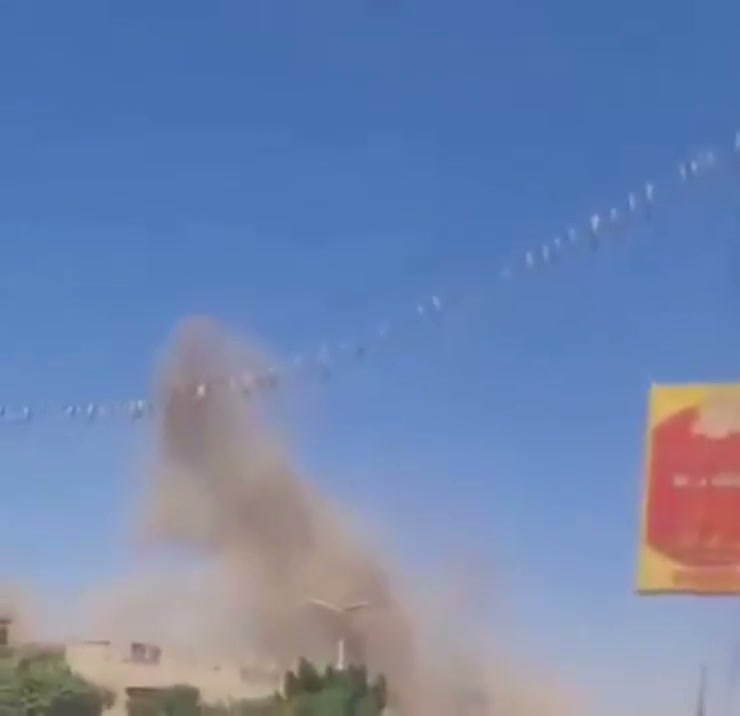 Airstrikes hit Houthi-controlled military base in Yarim area, Ibb Governorate, central Yemen