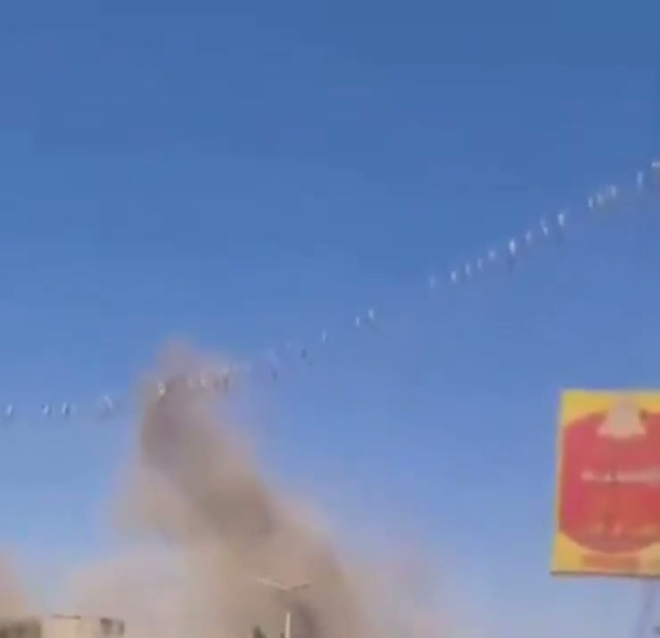 Airstrikes hit Houthi-controlled military base in Yarim area, Ibb Governorate, central Yemen