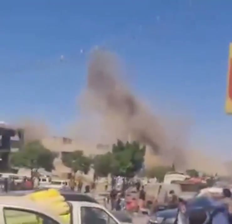 Airstrikes hit Houthi-controlled military base in Yarim area, Ibb Governorate, central Yemen