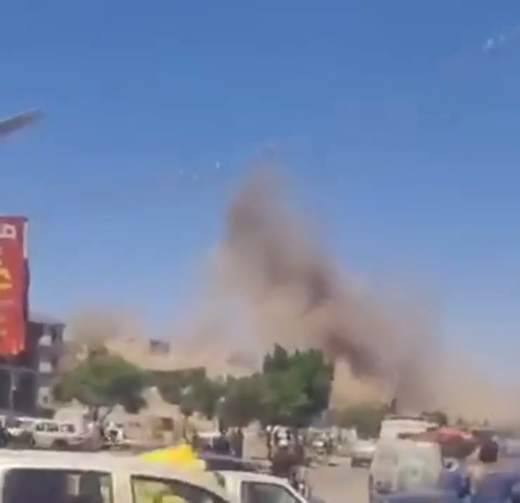 Airstrikes hit Houthi-controlled military base in Yarim area, Ibb Governorate, central Yemen