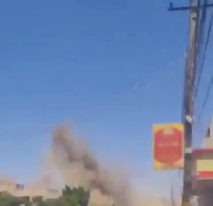Airstrikes hit Houthi-controlled military base in Yarim area, Ibb Governorate, central Yemen