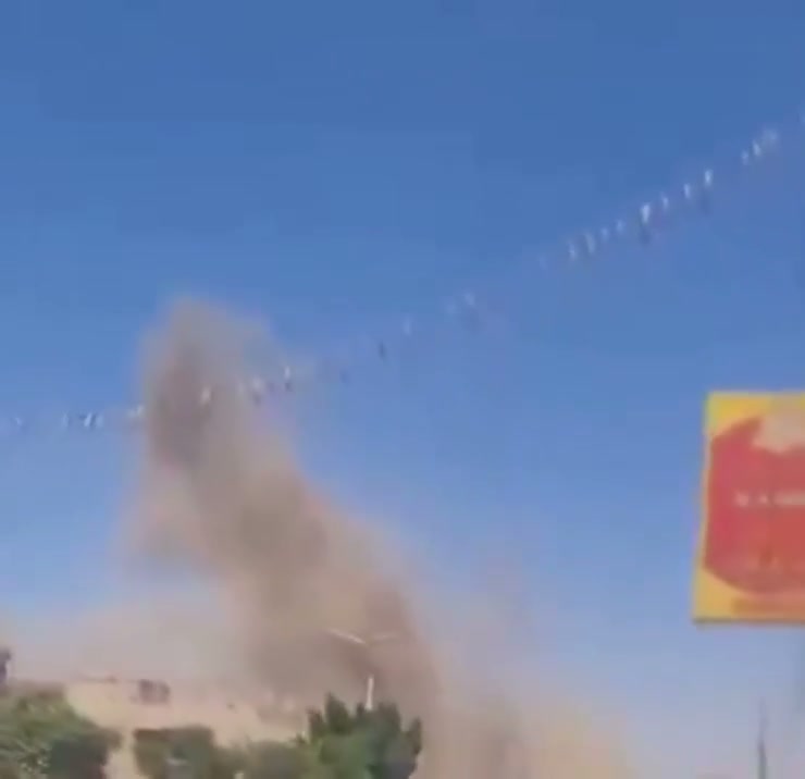 Airstrikes hit Houthi-controlled military base in Yarim area, Ibb Governorate, central Yemen