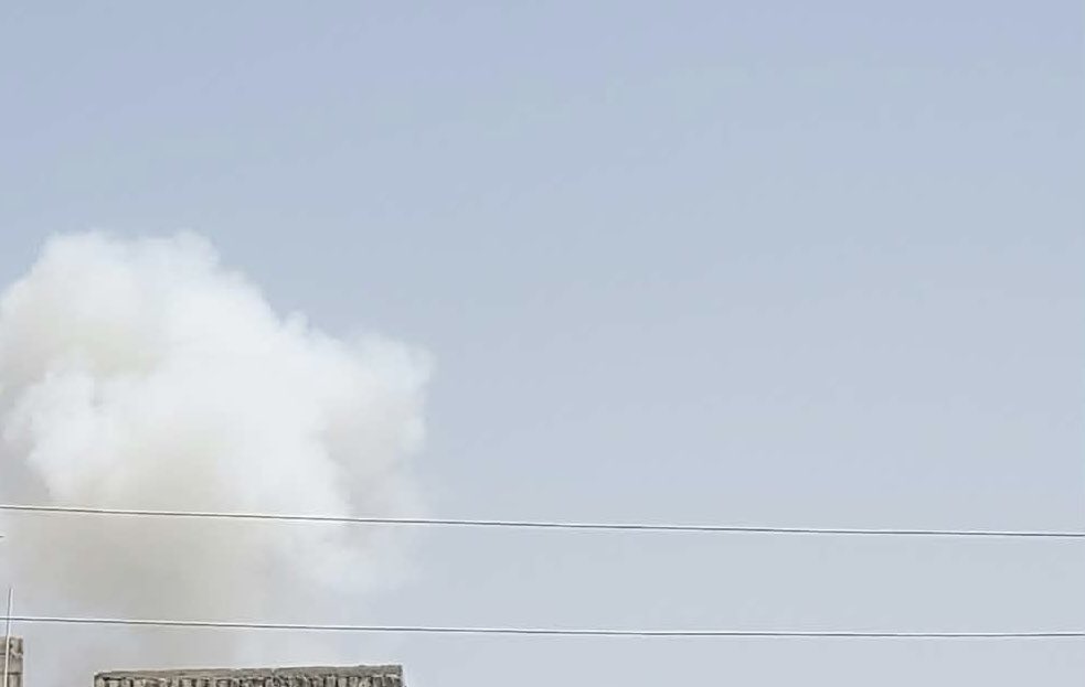 Houthi-held Hodeidah airport, telecommunication networks on Mount Bard in Kusmah district, Raymah governorate and in Bani Matar in Sana'a were targeted by airstrikes. Photo from Hodeidah airport